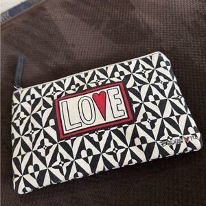 Brighton Canvas, love pouch clutch